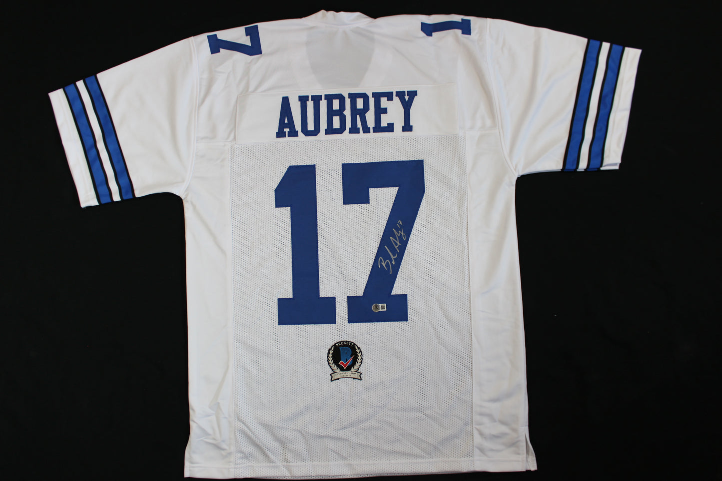 BRANDON AUBREY SIGNED HOME JERSEY Dallas Cowboys XL BAS COA
