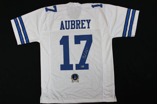 BRANDON AUBREY SIGNED HOME JERSEY Dallas Cowboys XL BAS COA