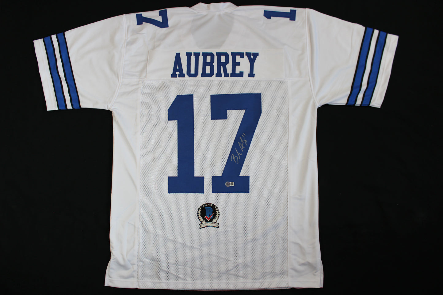 BRANDON AUBREY SIGNED HOME JERSEY Dallas Cowboys XL BAS COA