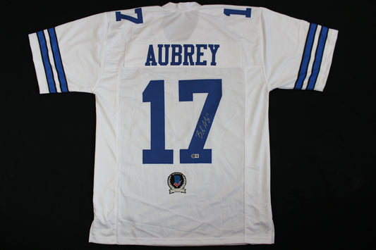 BRANDON AUBREY SIGNED HOME JERSEY Dallas Cowboys XL BAS COA