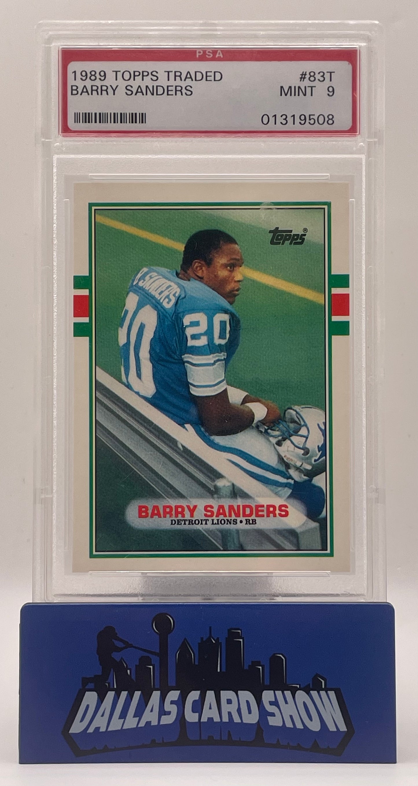 1989 Topps Traded #83T Barry Sanders PSA 9