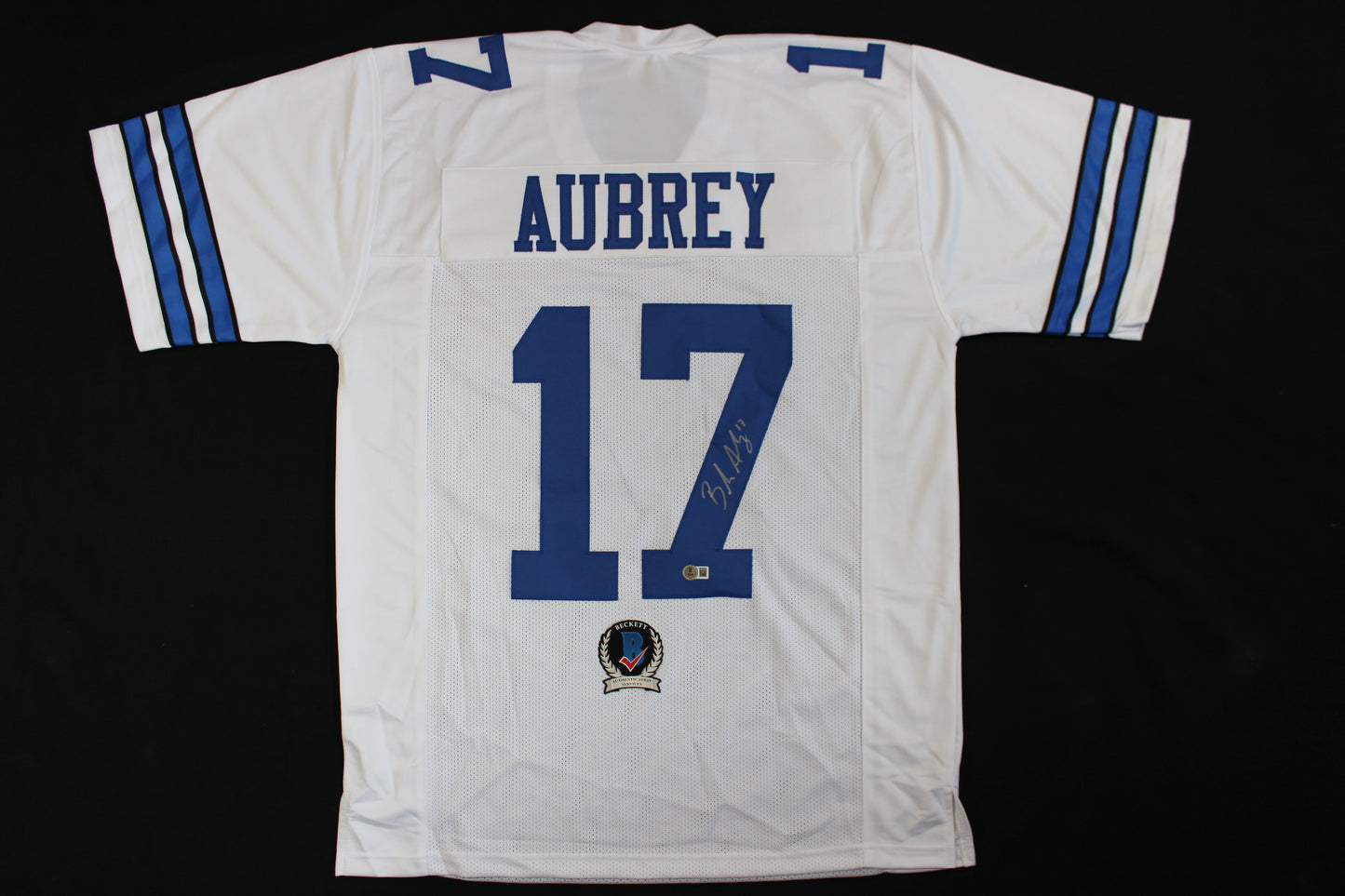 BRANDON AUBREY SIGNED HOME JERSEY Dallas Cowboys XL BAS COA