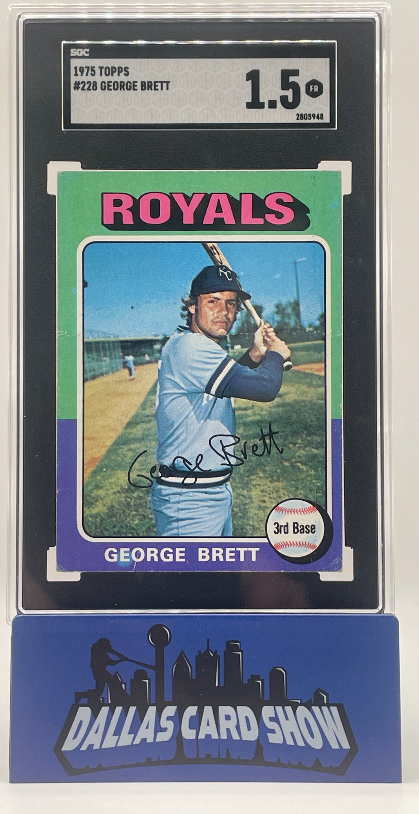 1975 Topps #228 George Brett Rookie RC SGC 1.5
