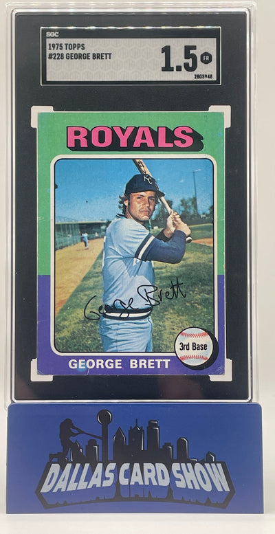 1975 Topps #228 George Brett Rookie RC SGC 1.5