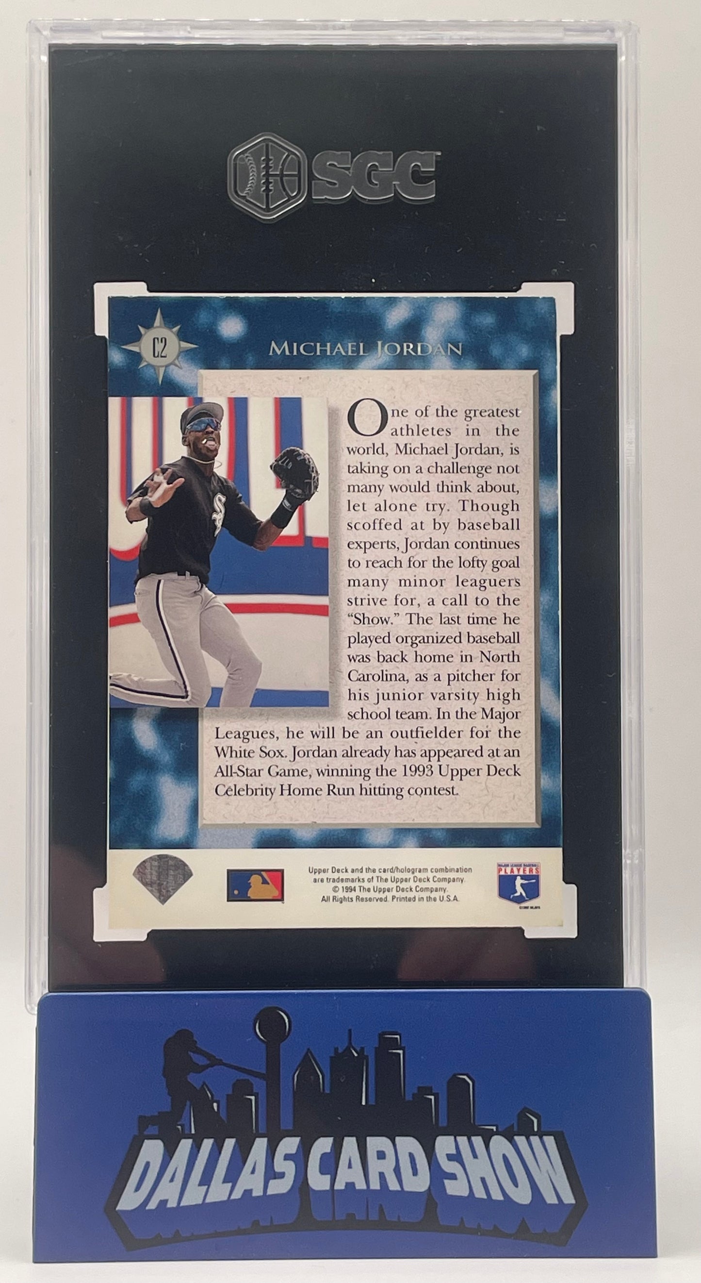 1994 Upper Deck #C2 Michael Jordan Diamond Collection SGC 8