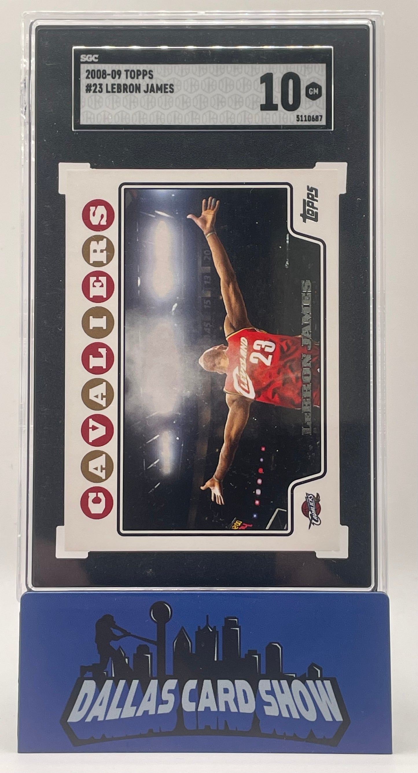 2008-09 Topps #23 Lebron James Chalk Toss SGC 10