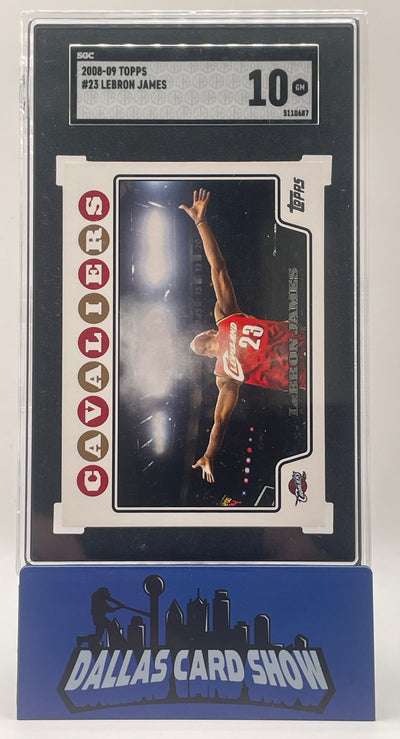 2008-09 Topps #23 Lebron James Chalk Toss SGC 10