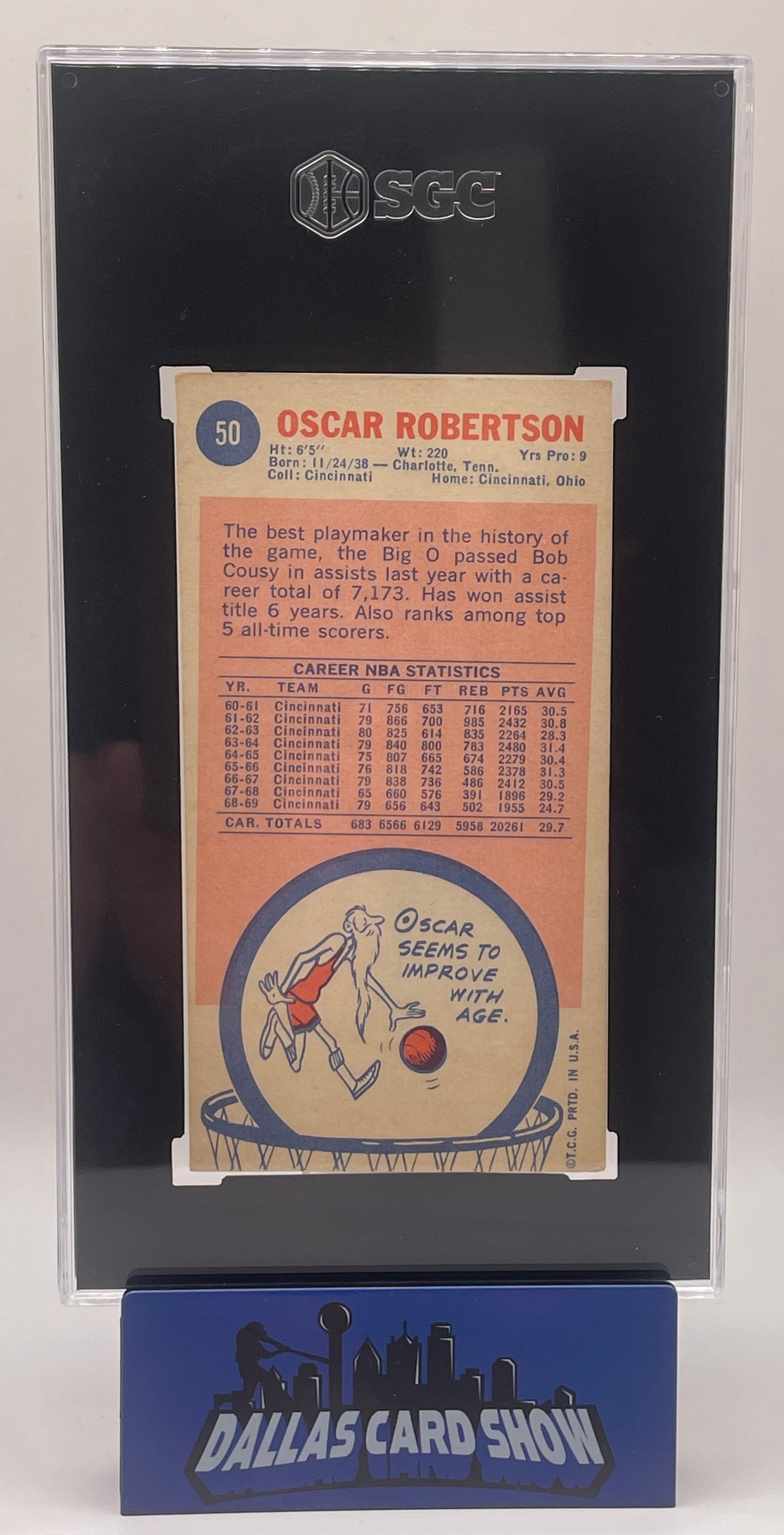 1969-70 Topps #50 Oscar Robertson SGC 3