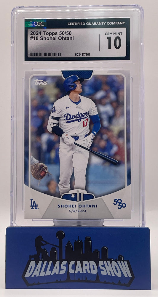 2024 Topps 50/50 Shohei Ohtani #18 CGC 10
