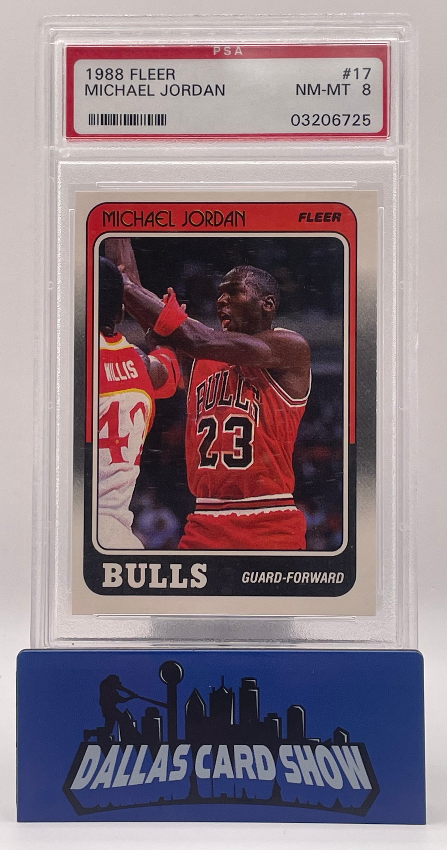 1988 Fleer Michael Jordan #17 PSA 8