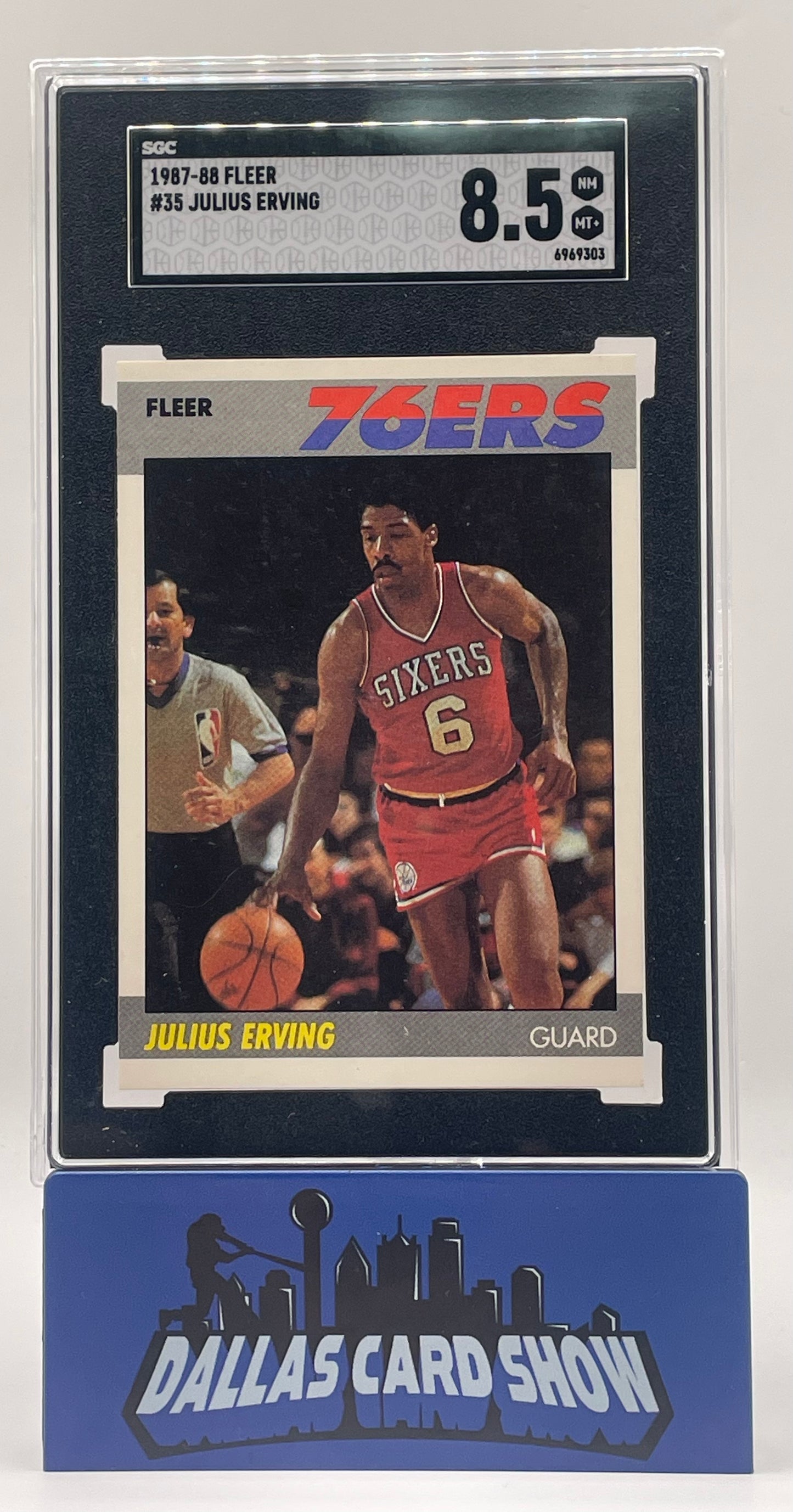 1987-88 Fleer Julius Erving #35 SGC 8.5 NM-MT+