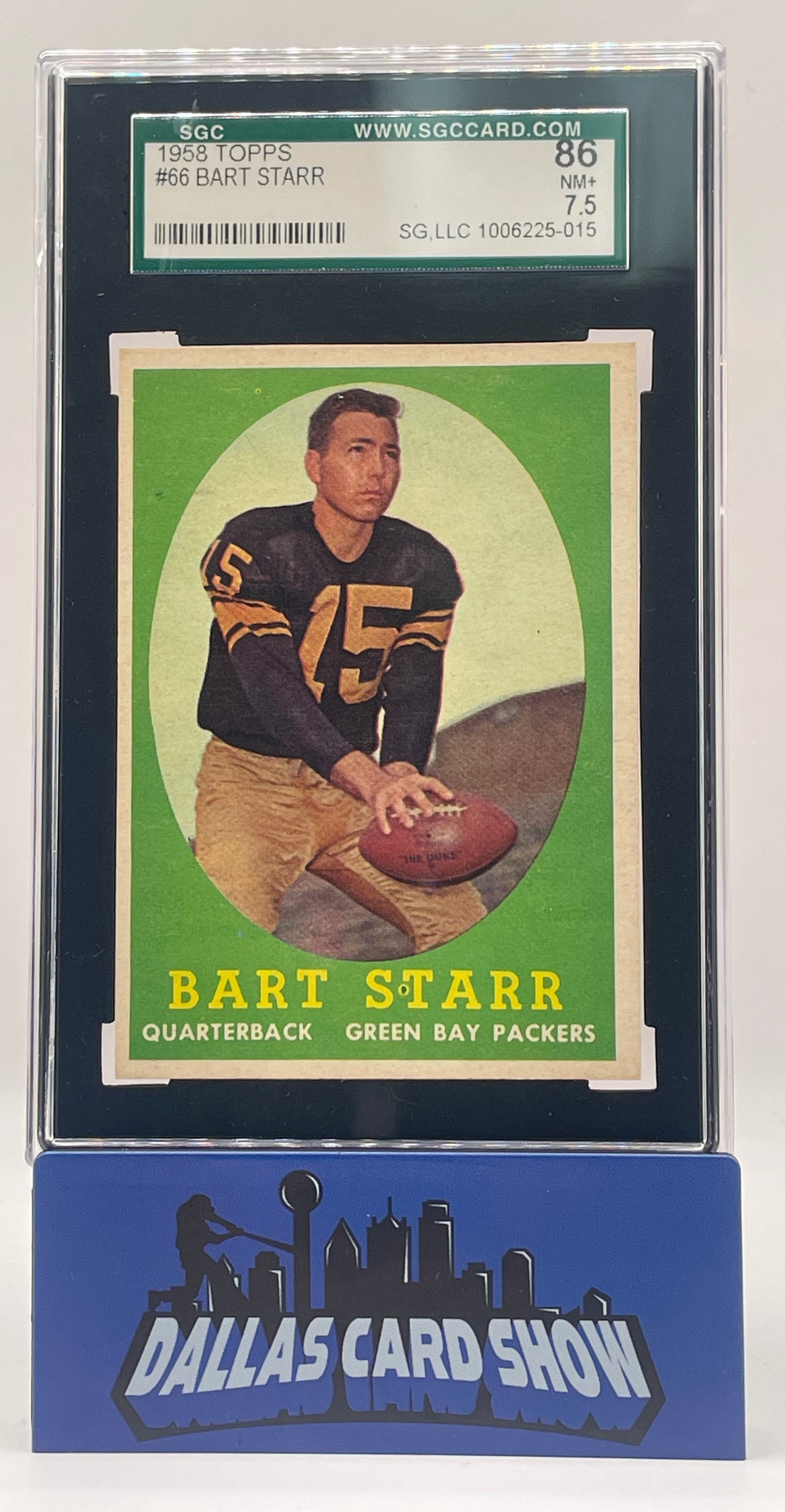 1958 Topps Bart Starr #66 SGC 7.5 NM+