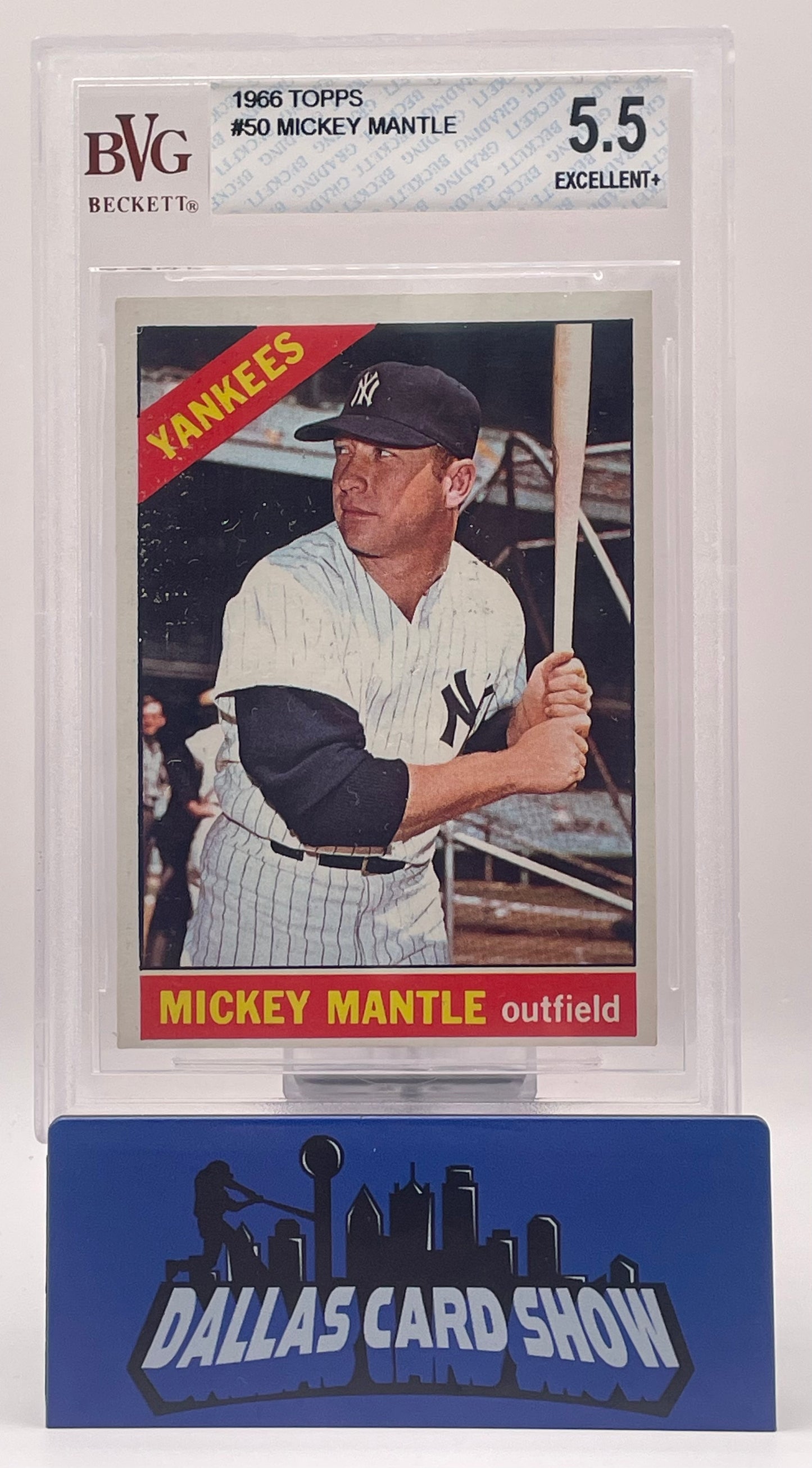 1966 Topps Mickey Mantle #50 BVG 5.5 EX+