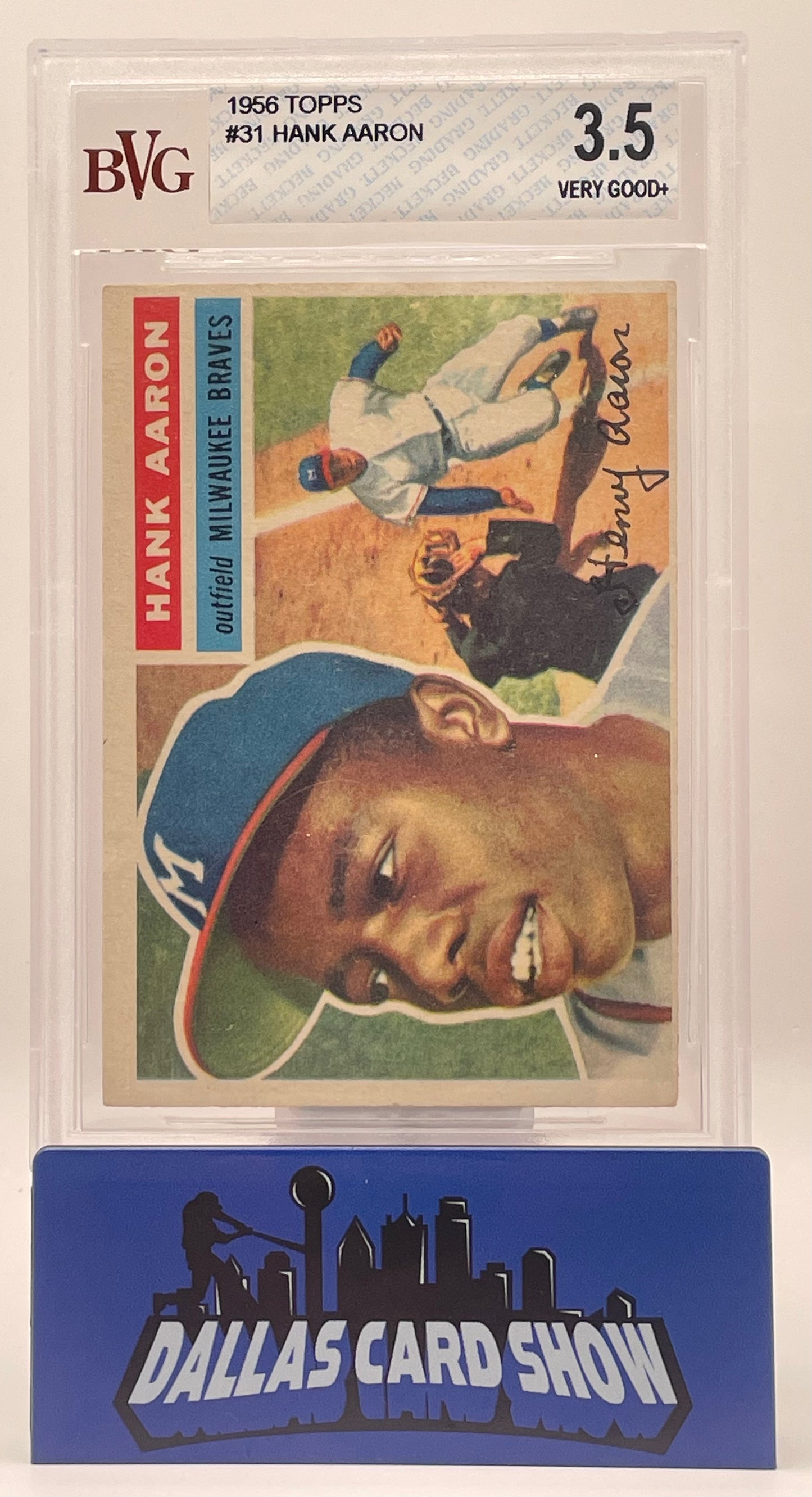 1956 Topps Hank Aaron #31 BVG 3.5 VG+