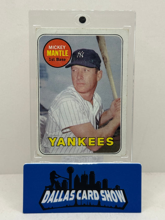 1969 Topps #500 Mickey Mantle VG New York Yankees