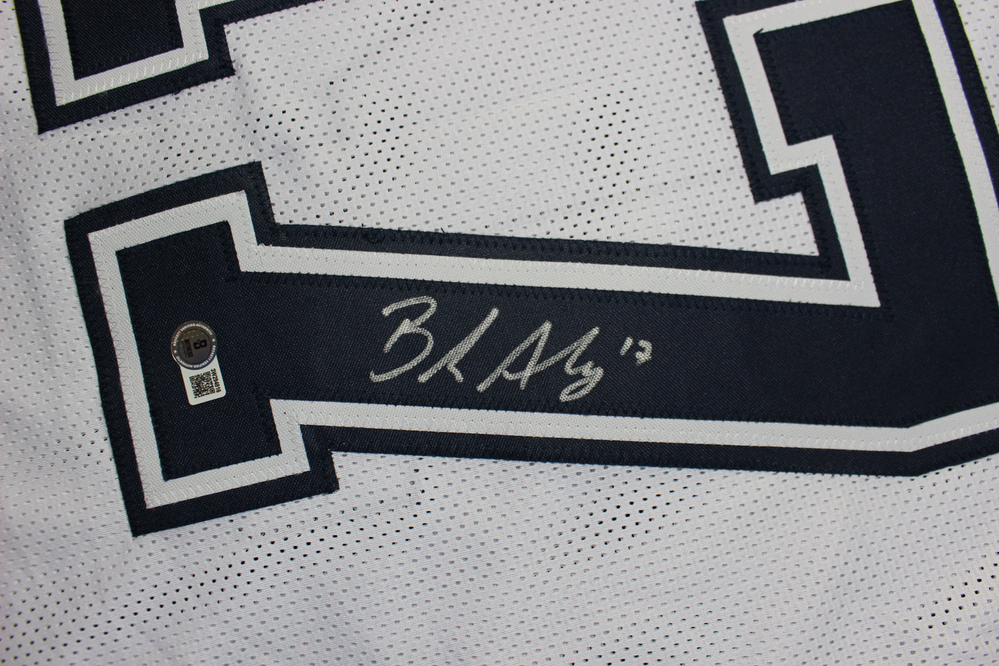 BRANDON AUBREY SIGNED FOOTBALL ALT JERSEY Dallas Cowboys XL BAS COA