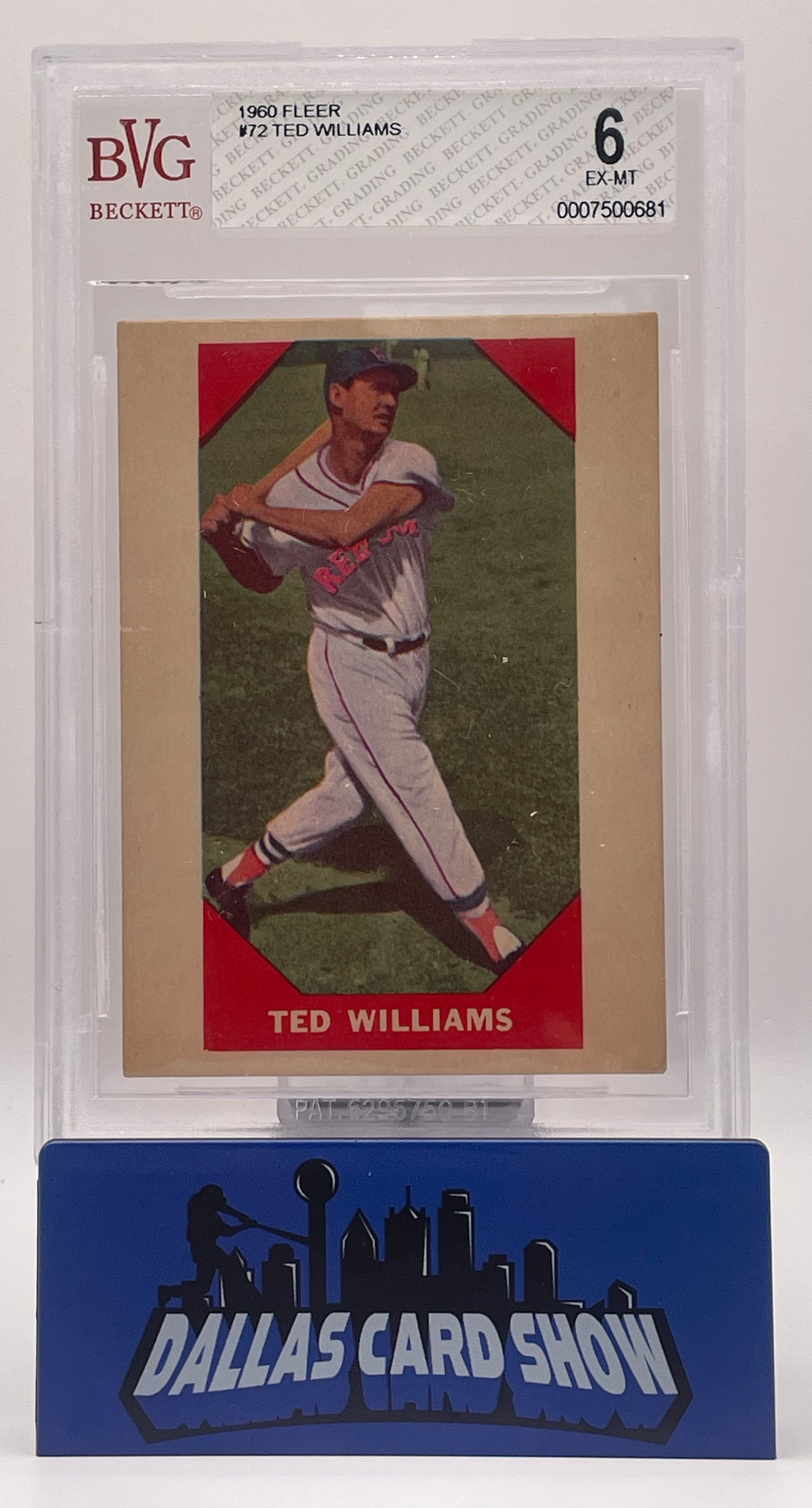 1960 Fleer Ted Williams #72 BVG 6 EX-MT