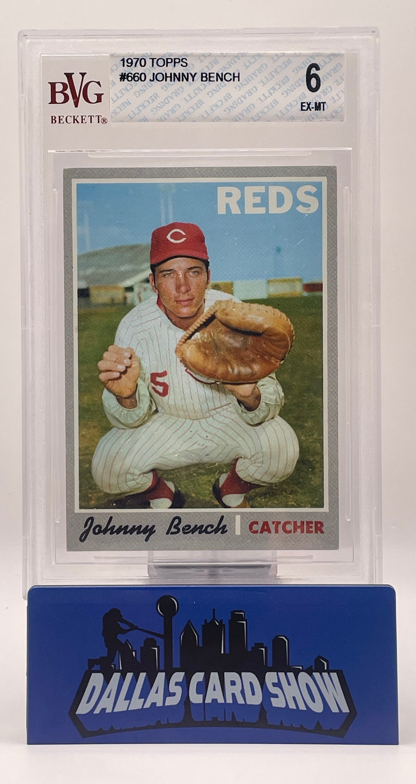 1970 Topps Johnny Bench #660 BVG 6 EX-MT