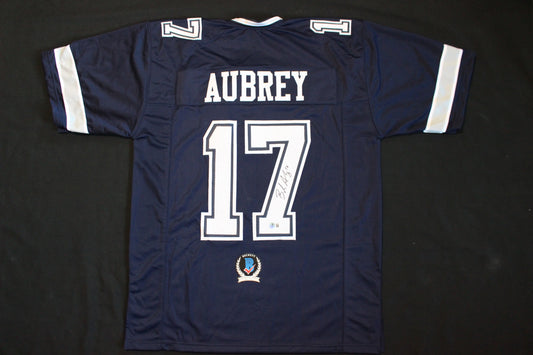 BRANDON AUBREY SIGNED ROAD FOOTBALL JERSEY Dallas Cowboys XL BAS COA