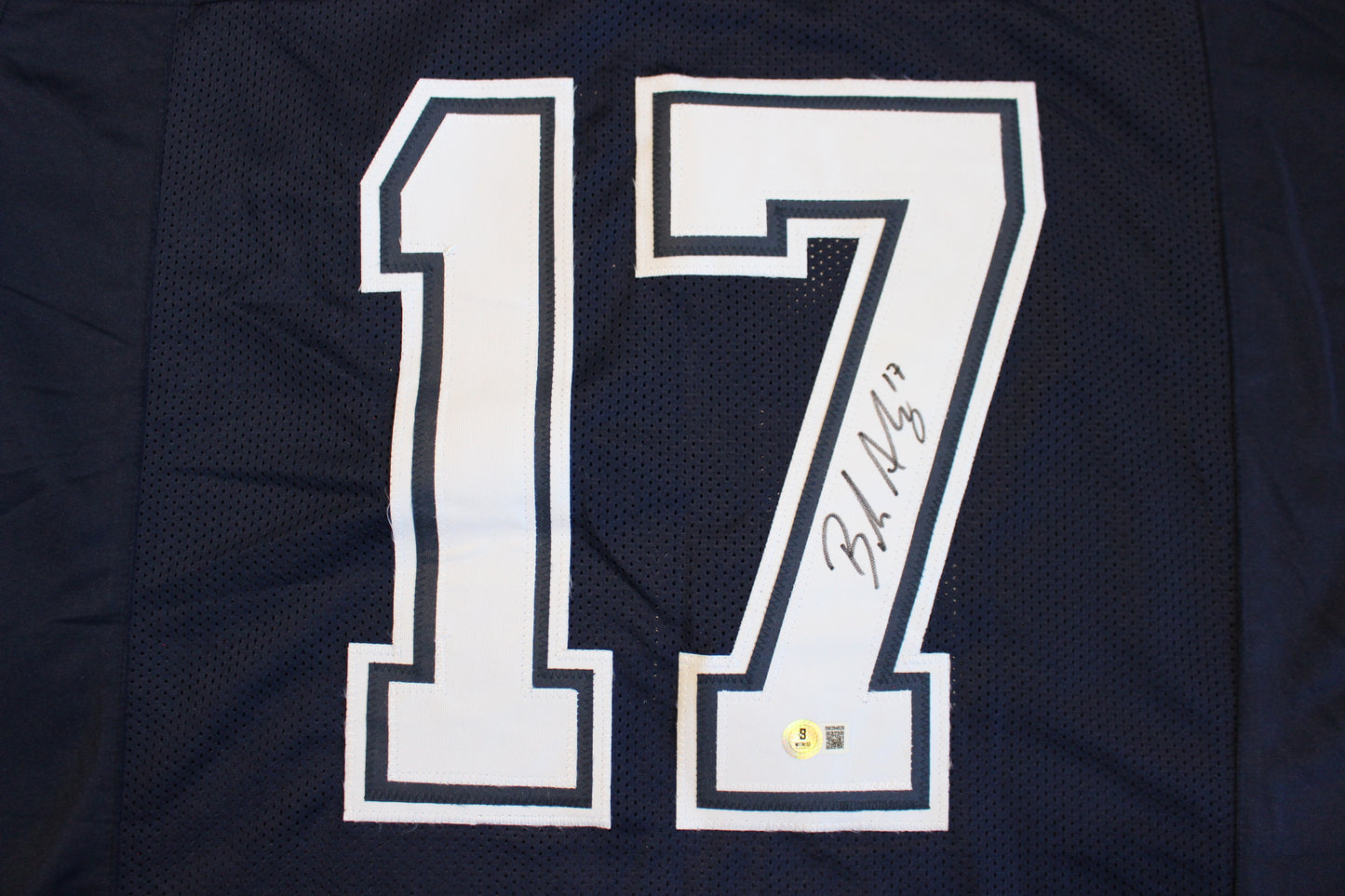 BRANDON AUBREY SIGNED ROAD FOOTBALL JERSEY Dallas Cowboys XL BAS COA