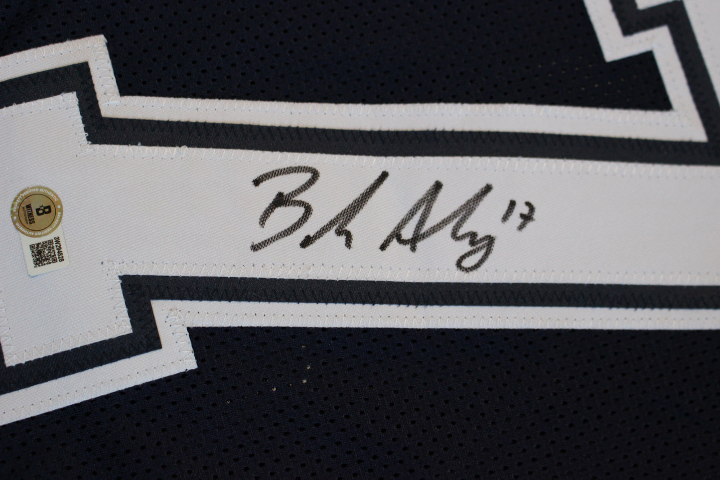 BRANDON AUBREY SIGNED ROAD FOOTBALL JERSEY Dallas Cowboys XL BAS COA