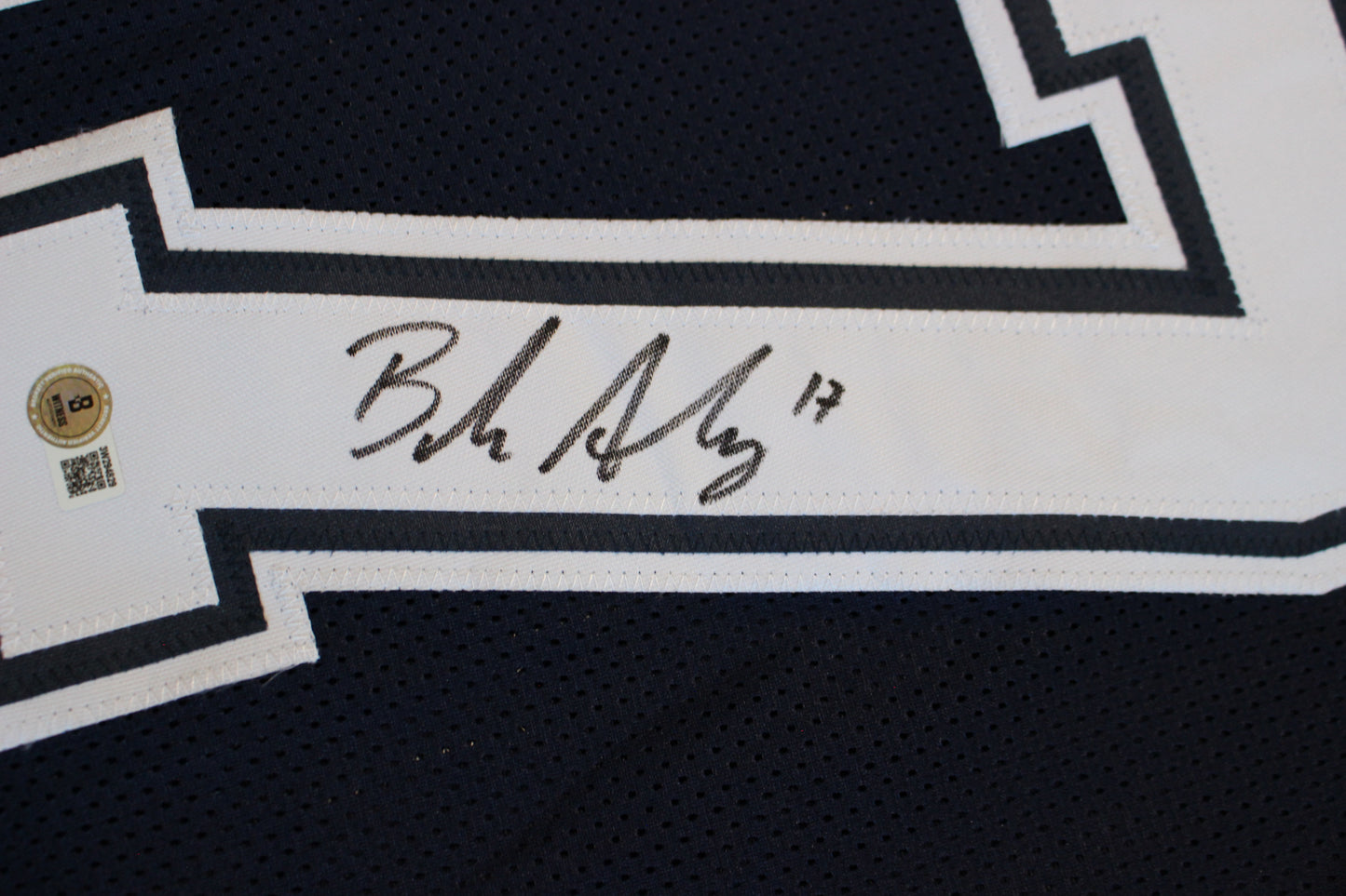 BRANDON AUBREY SIGNED ROAD FOOTBALL JERSEY Dallas Cowboys XL BAS COA