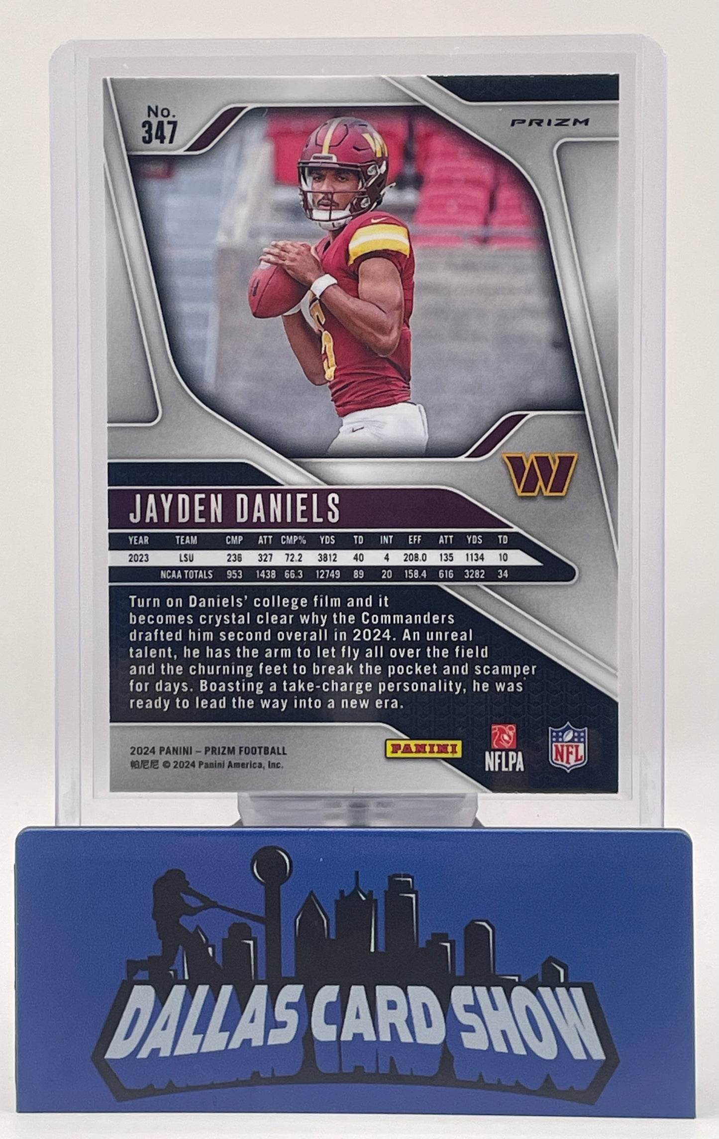 2024 Prizm Football Jayden Daniels Rookie Orange Lazer #347