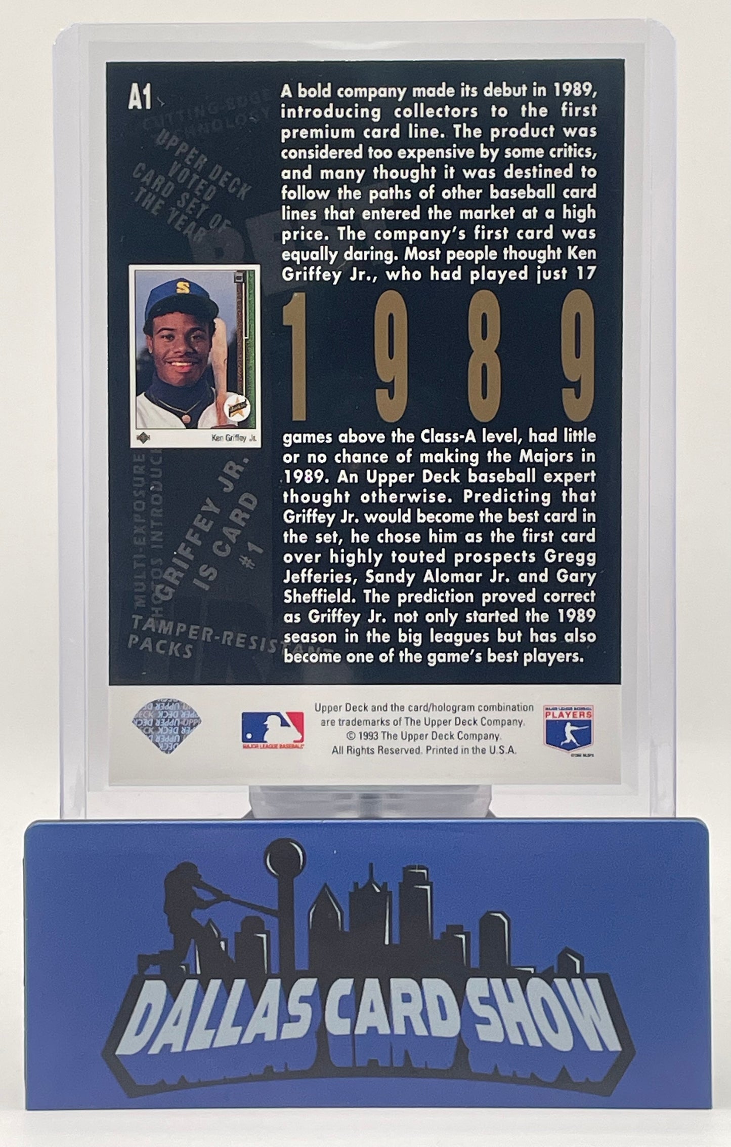 1993 Upper Deck Ken Griffey Jr. Star Rookie Reprint #A1