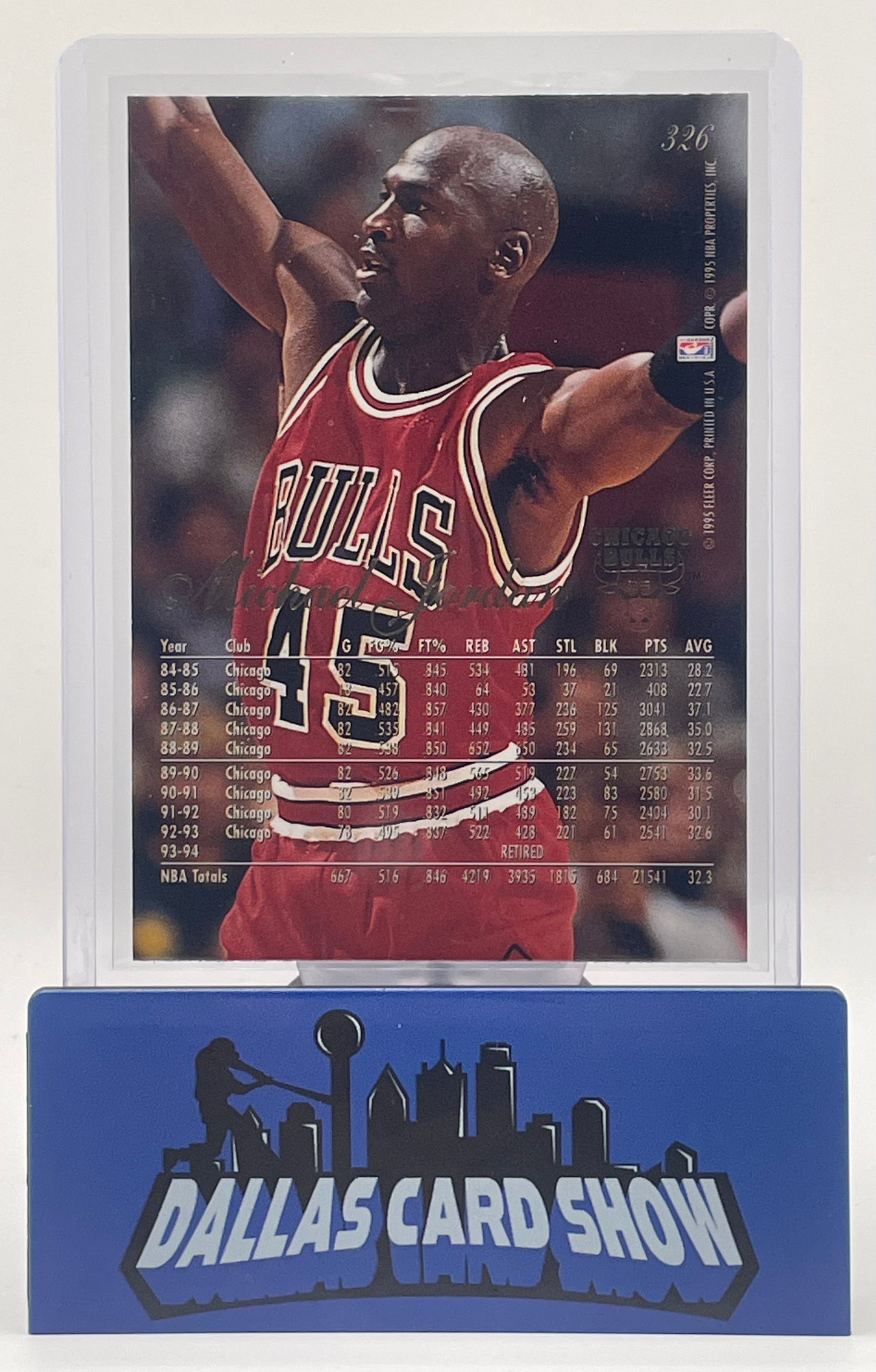 1994-95 Flair Basketball Michael Jordan #326