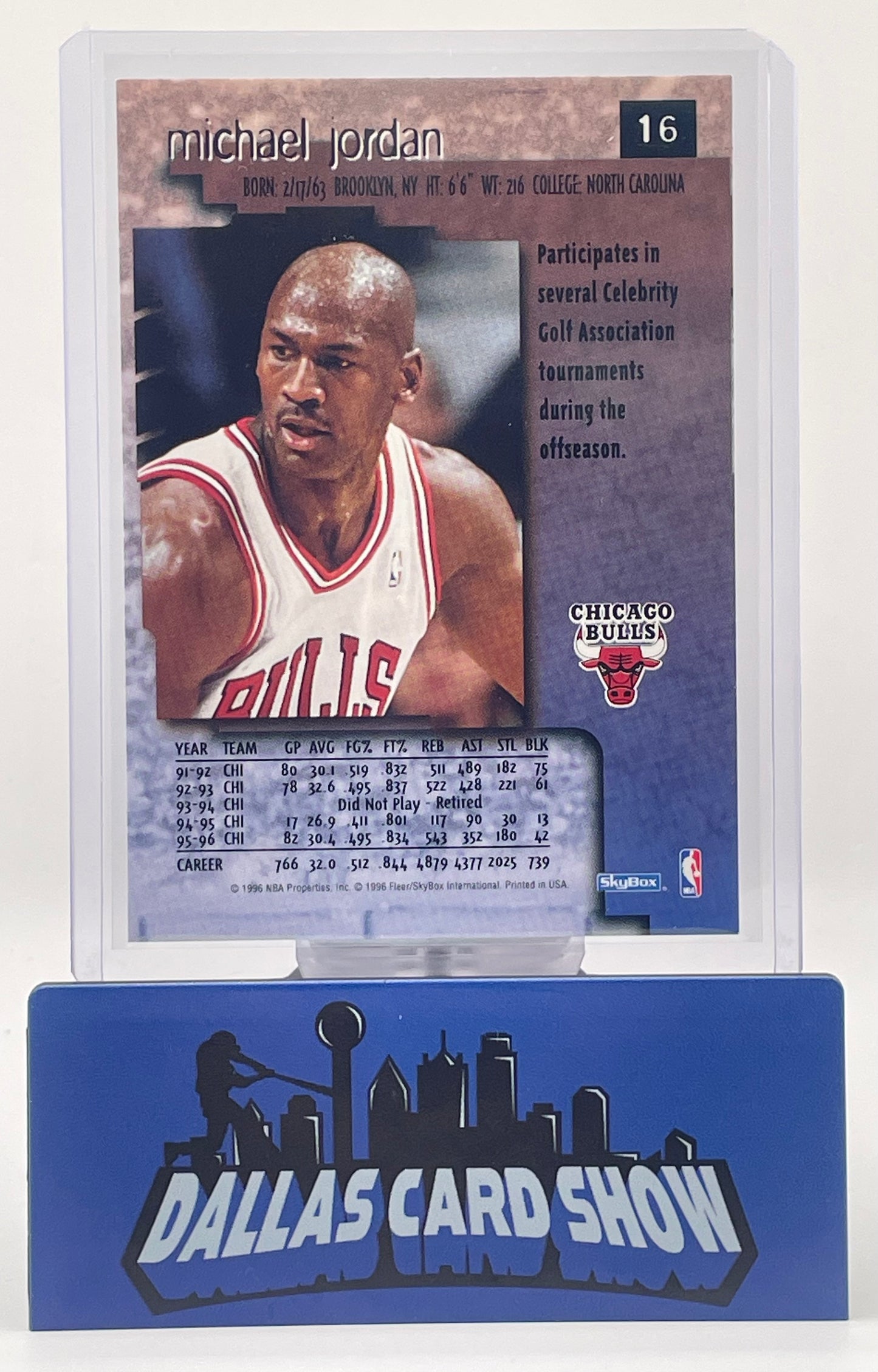 1996 Skybox Premium Michael Jordan #16