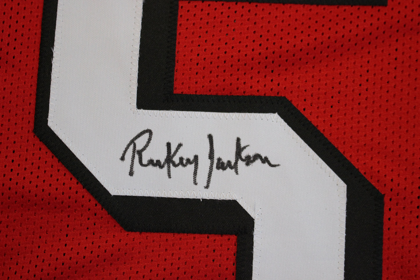 RICKEY JACKSON SAN FRANCISCO 49ers SIGNED FOOTBALL JERSEY w/HOF 2010 BAS COA