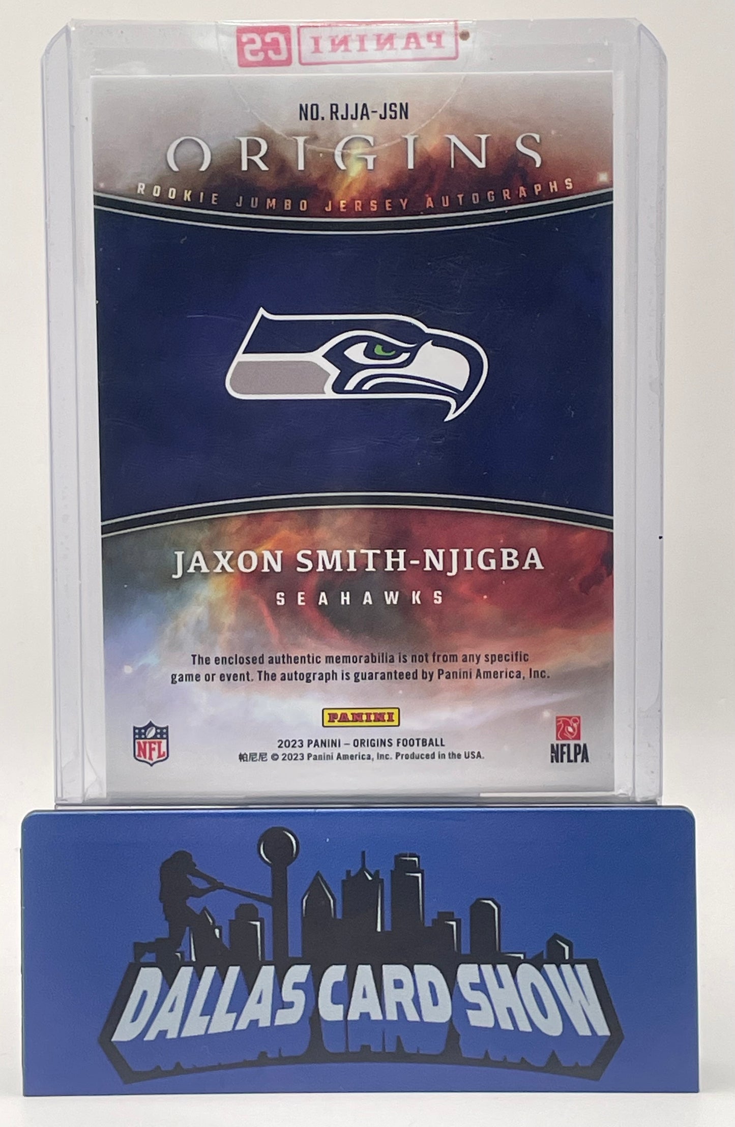 2023 Panini Origins Football Jaxon Smith-Njigba Rookie Jumbo Jersey Autograph #RJJA-JSN