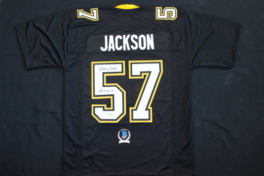 RICKEY JACKSON NEW ORLEANS SAINTS SIGNED THROWBACK JERSEY w/HOF 2010 BAS