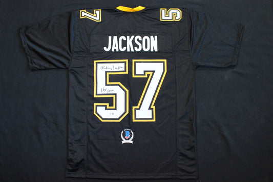RICKEY JACKSON NEW ORLEANS SAINTS SIGNED THROWBACK JERSEY w/HOF 2010 BAS