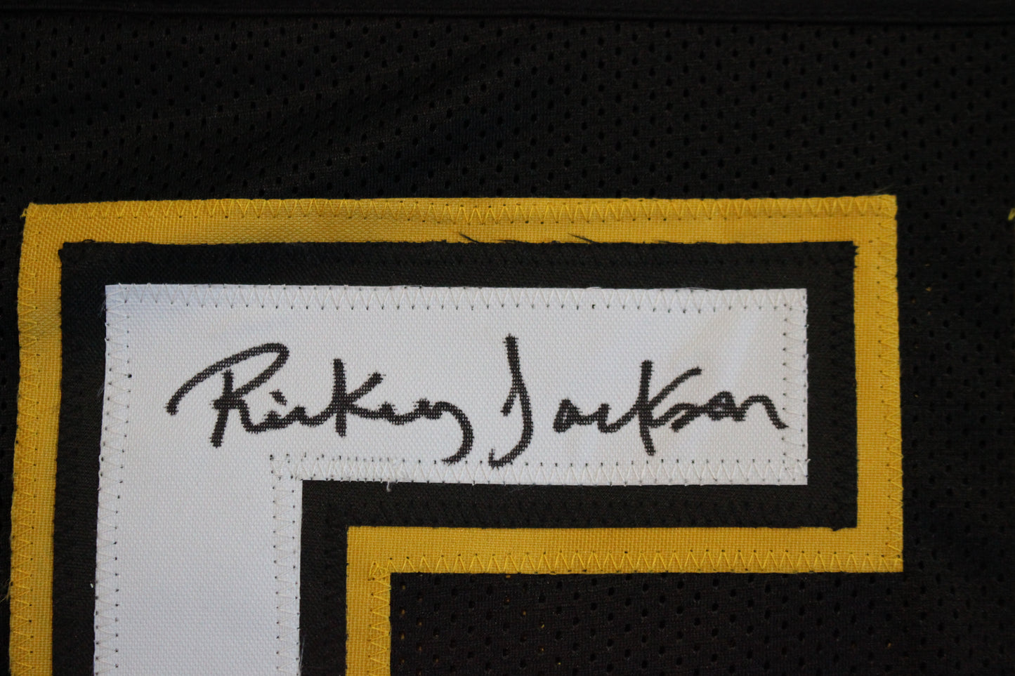 RICKEY JACKSON NEW ORLEANS SAINTS SIGNED THROWBACK JERSEY w/HOF 2010 BAS