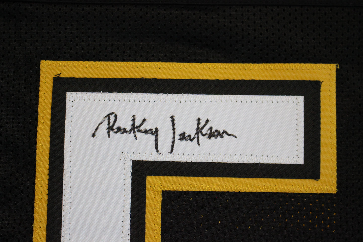 RICKEY JACKSON NEW ORLEANS SAINTS SIGNED THROWBACK JERSEY w/HOF 2010 BAS