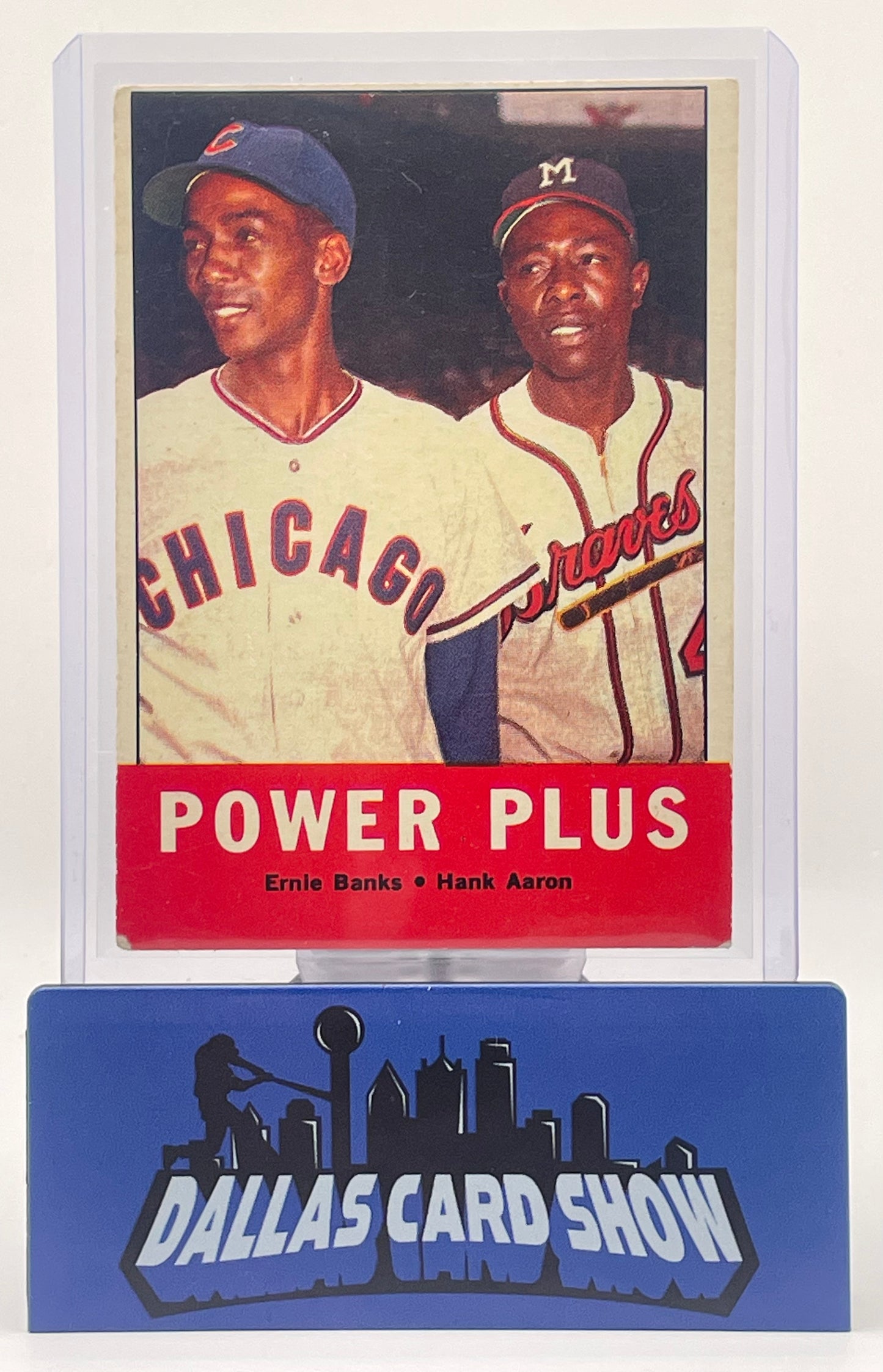 1963 Topps Power Plus Ernie Banks/Hank Aaron #242 VG