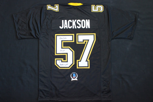 RICKEY JACKSON NEW ORLEANS SAINTS SIGNED THROWBACK JERSEY w/HOF 2010 BAS