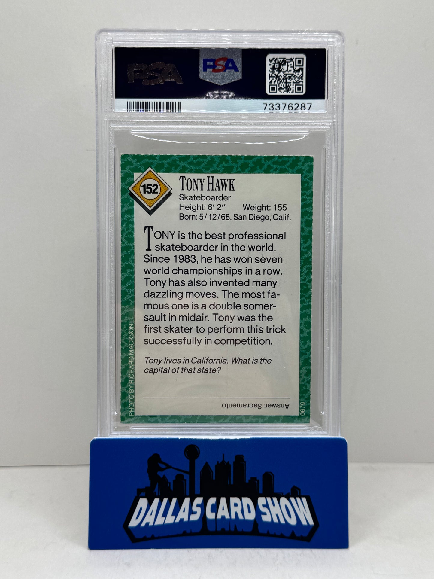 Tony Hawk 1990 Sports Illustrated For Kids SI Kids #152 PSA 6