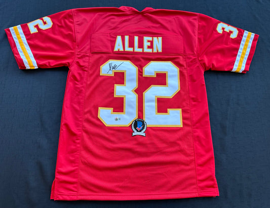 MARCUS ALLEN KANSAS CITY CHIEFS SIGNED JERSEY XL Raiders USC Trojans BAS COA