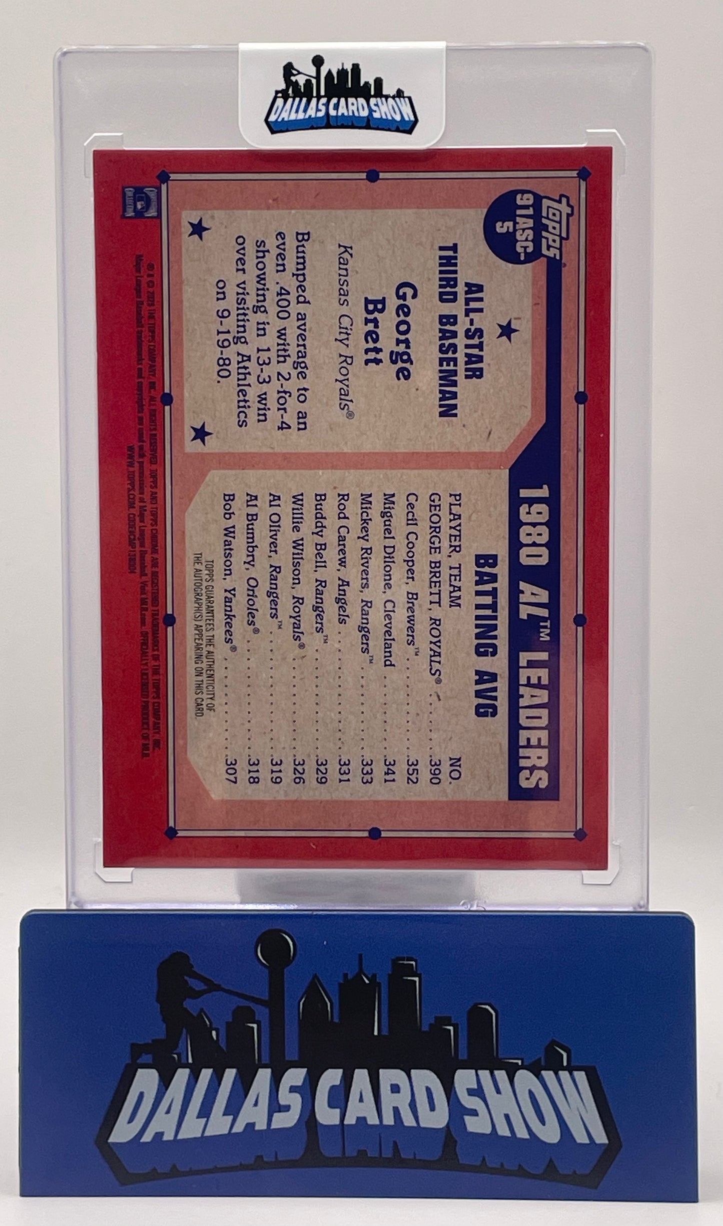 2026 Topps Silver Pack George Brett '91 All Star Gold Mojo Autograph /50 #91ASC-5