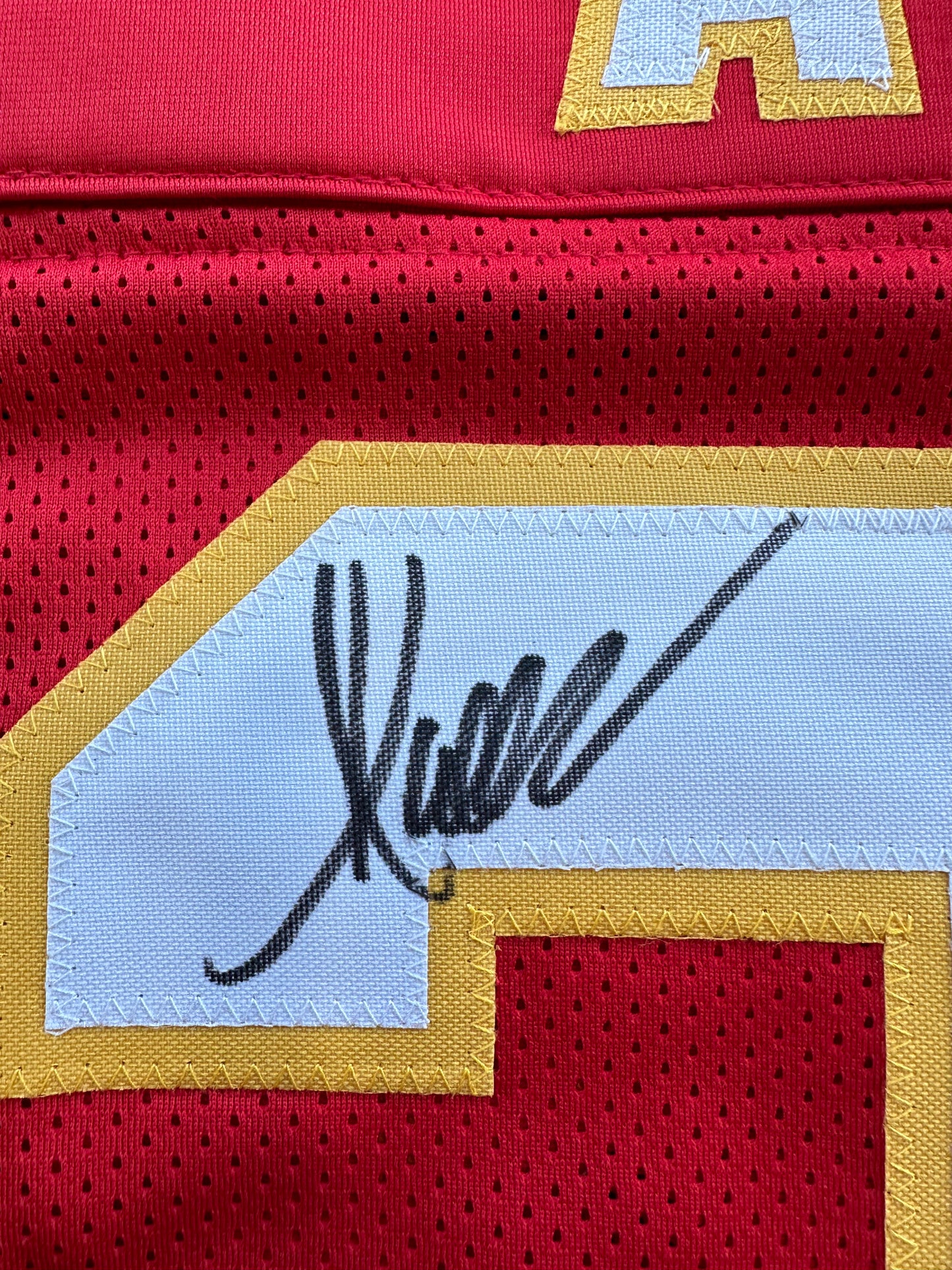 MARCUS ALLEN KANSAS CITY CHIEFS SIGNED JERSEY XL Raiders USC Trojans BAS COA