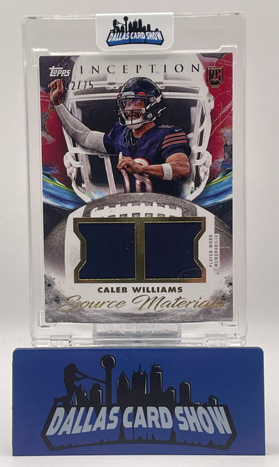 2024 Topps Inception Caleb Williams Source Materials Relic Red /75 #SM-CW