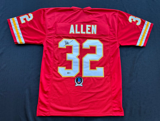 MARCUS ALLEN KANSAS CITY CHIEFS SIGNED JERSEY XL Raiders USC Trojans BAS COA