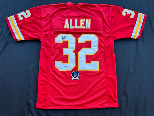 MARCUS ALLEN KANSAS CITY CHIEFS SIGNED JERSEY XL Raiders USC Trojans BAS COA
