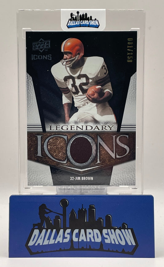2008 Upper Deck Icons #LI10 Jim Brown Legendary Icons Relic /150
