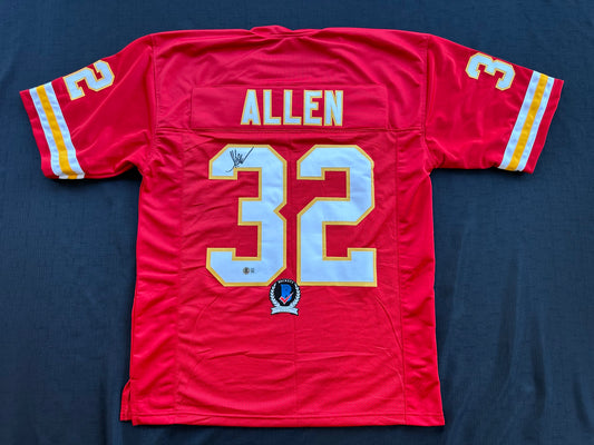 MARCUS ALLEN KANSAS CITY CHIEFS SIGNED JERSEY XL Raiders USC Trojans BAS COA