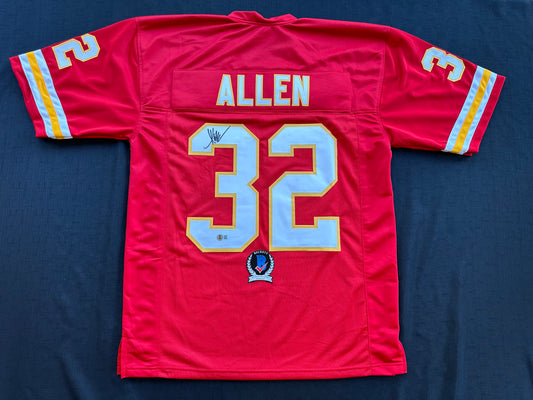 MARCUS ALLEN KANSAS CITY CHIEFS SIGNED JERSEY XL Raiders USC Trojans BAS COA