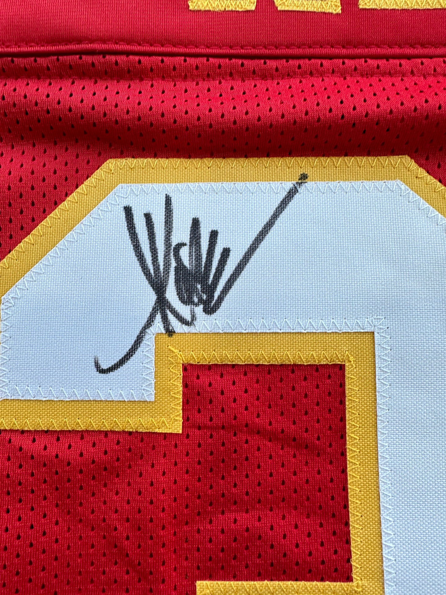 MARCUS ALLEN KANSAS CITY CHIEFS SIGNED JERSEY XL Raiders USC Trojans BAS COA