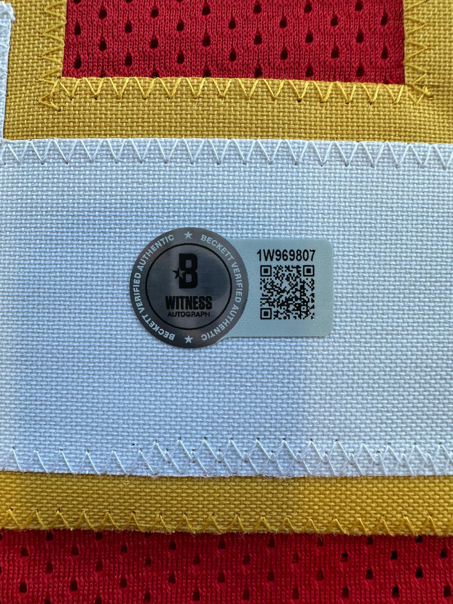 MARCUS ALLEN KANSAS CITY CHIEFS SIGNED JERSEY XL Raiders USC Trojans BAS COA